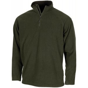 Mikina microfleece olivová