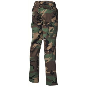 Taktické nohavice BDU Woodland maskáč US-strih