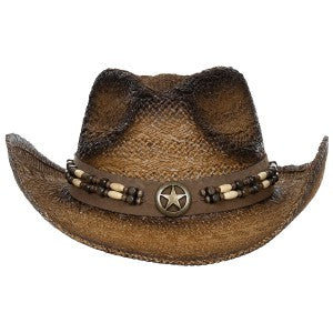 Slamenný kovbojský klobúk "Tennessee" - hnedý