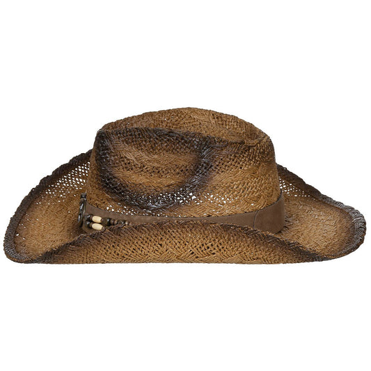 Slamenný kovbojský klobúk "Tennessee" - hnedý