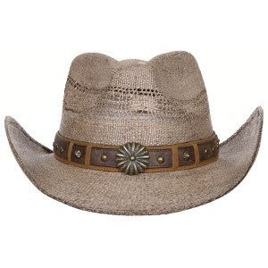 Slamenný kovbojský klobúk "Colorado" - hnedý