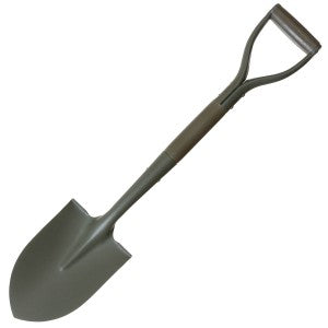Poľná lopata, oceľová, olivová