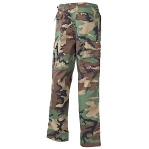 Taktické nohavice BDU Woodland maskáč