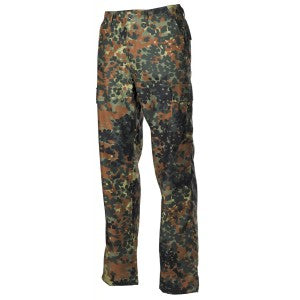 Taktické nohavice BDU Flecktarn maskáč