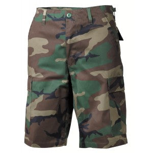 US BDU Bermudy Woodland maskáč