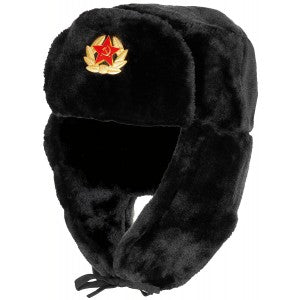 Kožušinová čiapka Russ Marine čierna