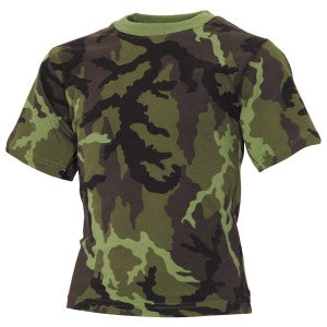 Detské tričko M 95 CZ maskáč krátky rukáv