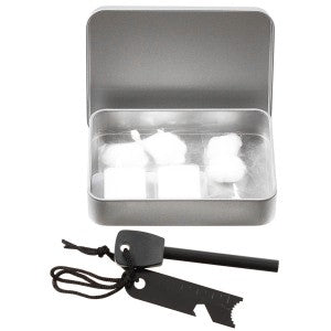 Firestarter set s kovovou krabičkou