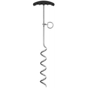 Špirálový kolík z kovu s plastovou rukoväťou, 45 cm