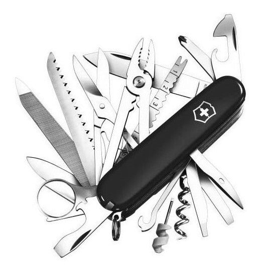 Nôž Victorinox Swiss Champ, 32 funkcií čierna
