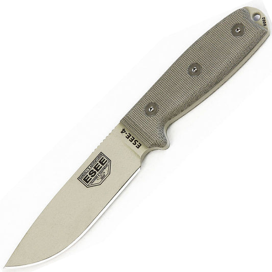 Nôž Esee Model 4 Desert, hladké ostrie Default Title